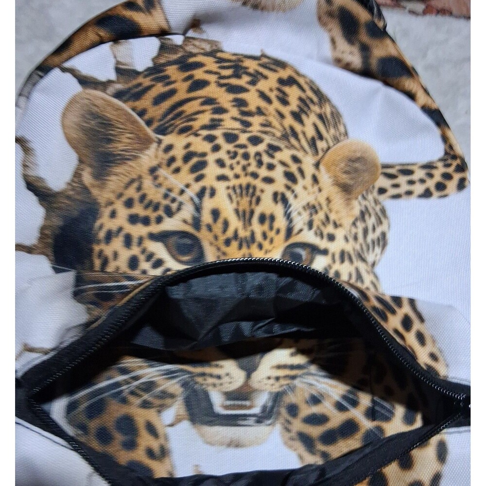 Leopard Print Backpack - Picture 3 of 4